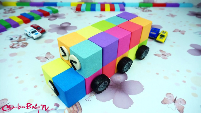 Learn Colors Kinetic Sand Mad Mattr Rainbow Trucks Cars Peppa Pig Play Doh Surprise Toys For Kids