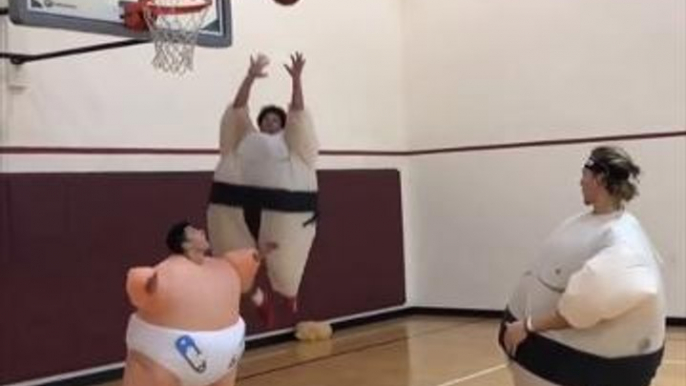 Sumo Wrestling and Basketball... together at last