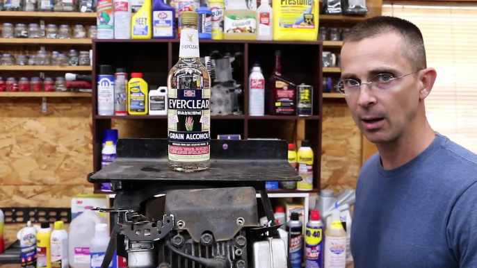 Will a Gas Engine Run on Everclear?  Let's find out!