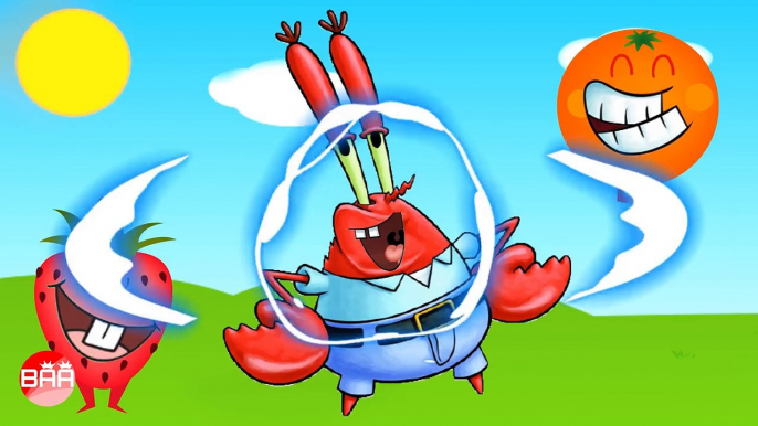 Wrong Mouth SpongeBob SquarePants, Patrick Star, Mr Krabs, Sandy Cheeks - Learning Colors for Kids