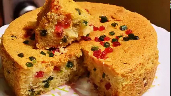 Rava Cake | Semolina cake | Semolina Tutti Fruitti cake | Suji Cake | Suji Curd Cake