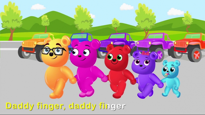 Mega Gummy Bear Eating Magic Chocolate Candy Finger Family Nursery Rhymes for Kids