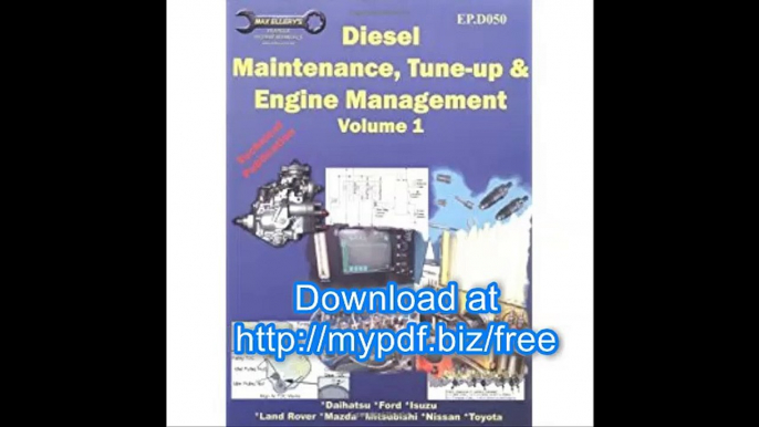 Diesel Maintenance, Tune-up and Engine Management, Volume 1-EP.D050