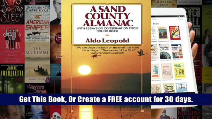 Audiobook  A Sand County Almanac (Outdoor Essays   Reflections) Aldo Leopold Trial Ebook