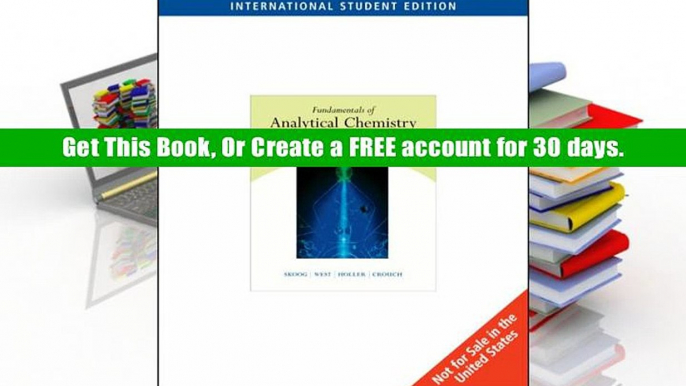 Download  Fundamentals of Analytical Chemistry Stanley Crouch Trial Ebook