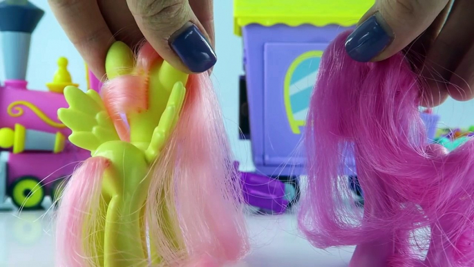 MLP Pinkie Pie and Fluttershy TOY REVIEW: Friendship Express Train