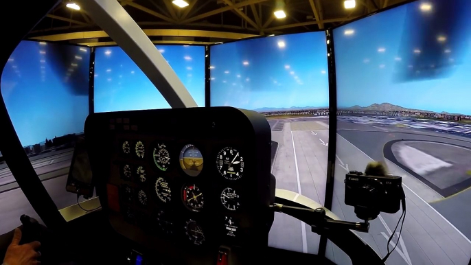 $200,000 Helicopter flight simulator