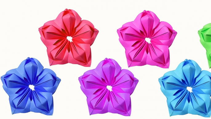 How to make beautiful paper flowers (very easy) - HD