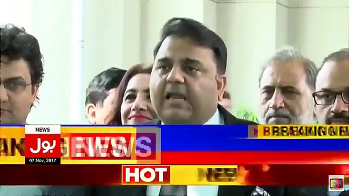 Fawad Chaudhry Media Talk Outside SC - 7th November 2017