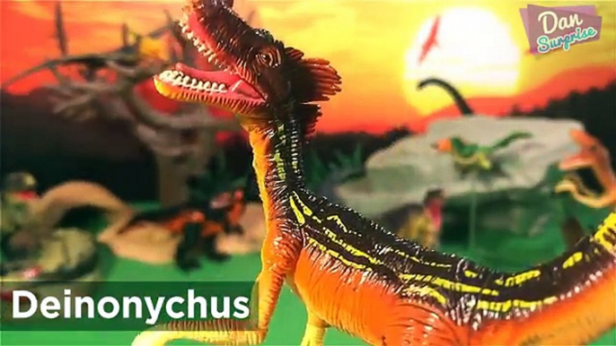 15 CARNIVOROUS DINOSAURS ANIMALS SURPRISE TOYS for kids 3D PUZZLES - Tyrannosaurus Spinosaurus