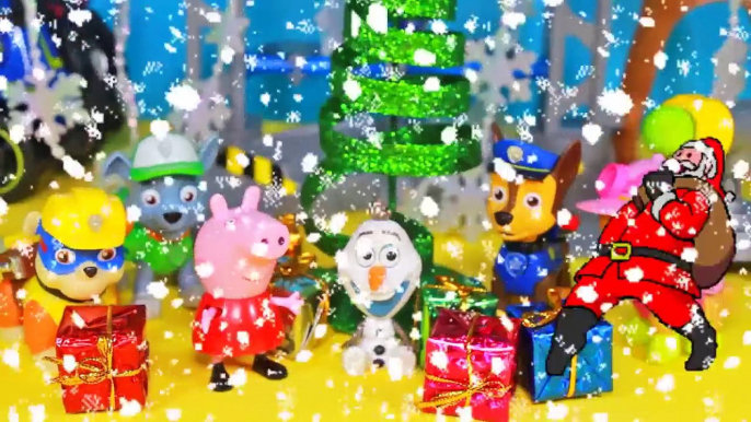 CORES PATRULHA CANINA NATAL Abrindo Presentes Brinquedos Surpresas Peppa Pig em Portugues e Ingles