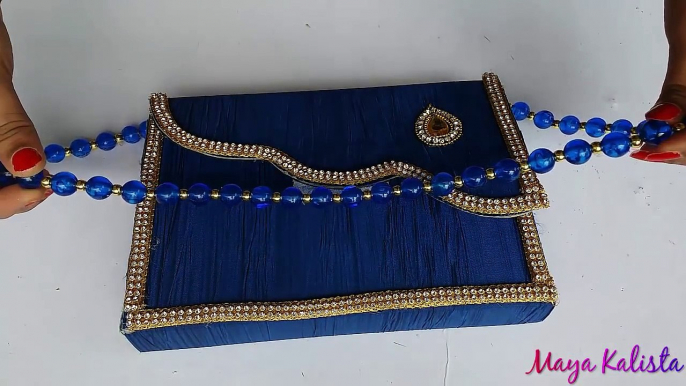 DIY Clutch Bag Tutorial - New Cardboard Clutch Bag Step By Step Video - Ideas By Maya Kalista!