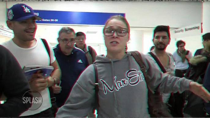 Ronda Rousey Refuses to Sign Autographs at LAX