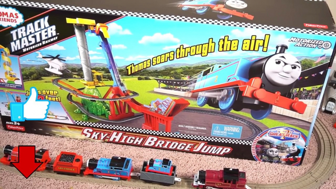 THOMAS AND FRIENDS THE GREAT RACE TRACKMASTER SKY HIGH BRIDGE JUMP TRAINS FLY SPENCER DIESEL 10