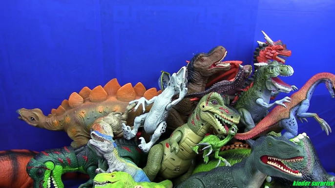 Box of Toys !!! Dinosaurs Jurassic World T -REX, VELOCIRAPTOR, SPINOSAURUS..Whats in the box?