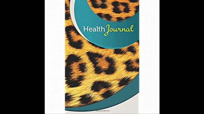 Health Journal 50 Pages, 5.5' x 8.5' Cheetah