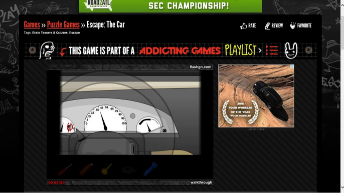 Addicting Games escape the car walkthrough