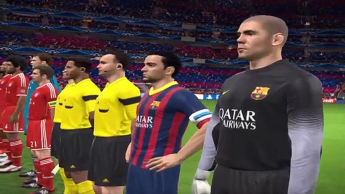 PES new UEFA Champions League FINAL FC Bayern Munchen vs FC Barcelona