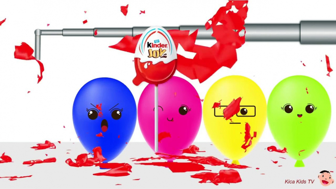 Colors Learn Colorful Kinder Joy Lollipops Finger Family Song Nursery Rhyme