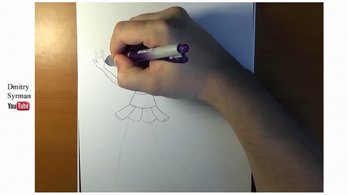 How to draw Rainbow Dash, My Little Pony Equestria Girls Rainbow Rocks