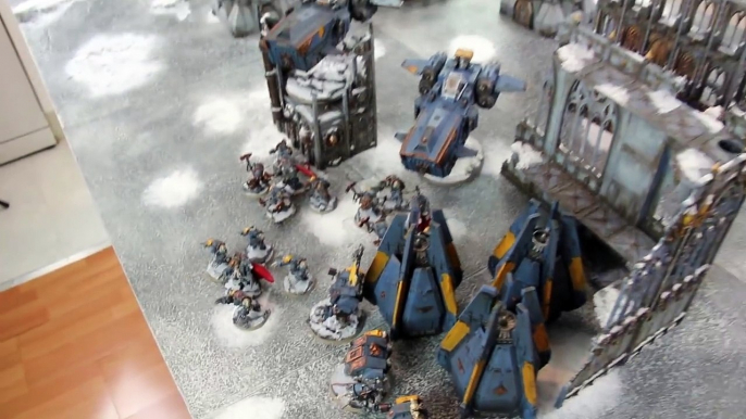 Warhammer 40,000 Battle Report: Eldar vs Space Wolves 1850pts