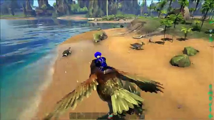 ARK: Survival Evolved - TAMING A PELAGORNIS! S4E43 ( The Center Map Gameplay )