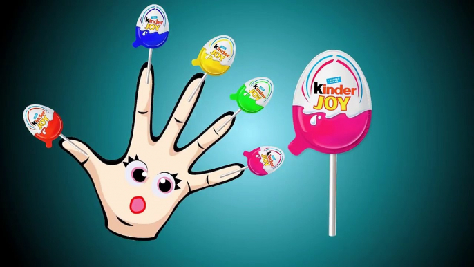 Colors Learn Colorful Kinder Joy Lollipops Finger Family Song Nursery Rhyme