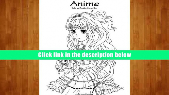 Popular Book  Anime Coloring Book for Grown-Ups 1 (Volume 1)  For Full