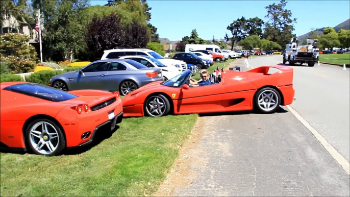 Monterey Car Week new Video 1!! Lamborghini Veneno, LaFerrari, 918 Spyder, LFA, Enzo, F50, F40!