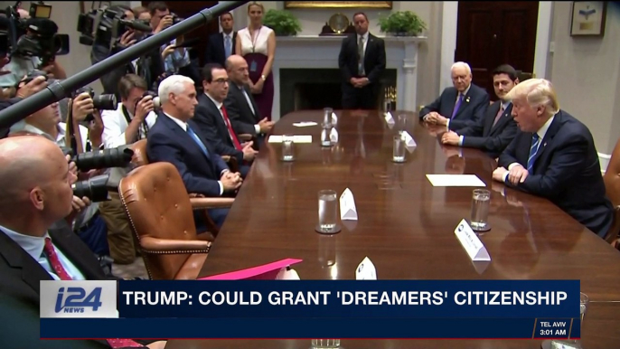 i24NEWS DESK | Trump: could grant 'dreamers' citizenship | Wednesday, January 24th 2018