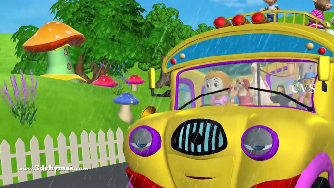 The Wheels On The Bus Go Round And Round Nursery Rhymes | 3D Animation English Nursery Rhymes Songs for kids by HD Nursery Rhymes