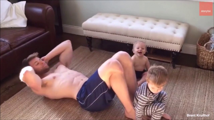 Des grans moment père-fils tellement droles et mignons - Compilation adorable