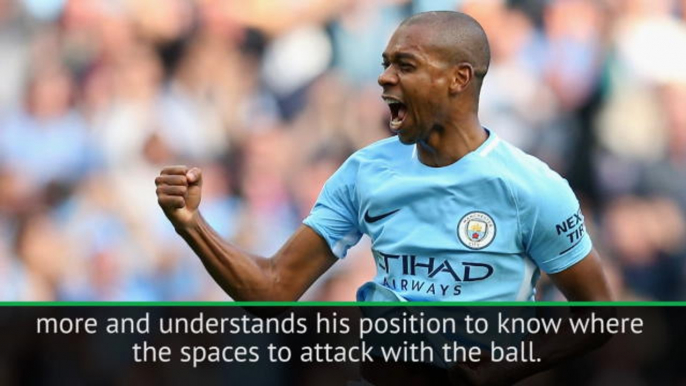 Fernandinho is one of the best midfielders in the world - Guardiola