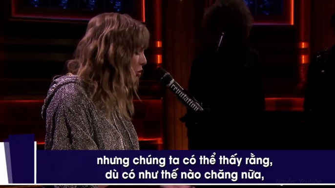 Taylor Swift bất ngờ trình diễn ca khúc mới trên Talk Show vì một lý do đầy cảm động khiến người xem bật khóc