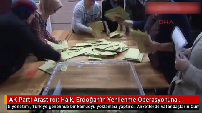 AK Parti Araştırdı: Halk, Erdoğan'ın Yenilenme Operasyonuna Tam Destek Veriyor