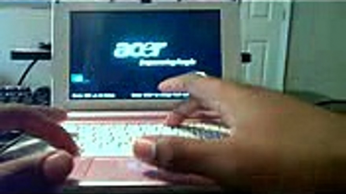 How to Factory Reset Restore an Acer Aspire one (HD)