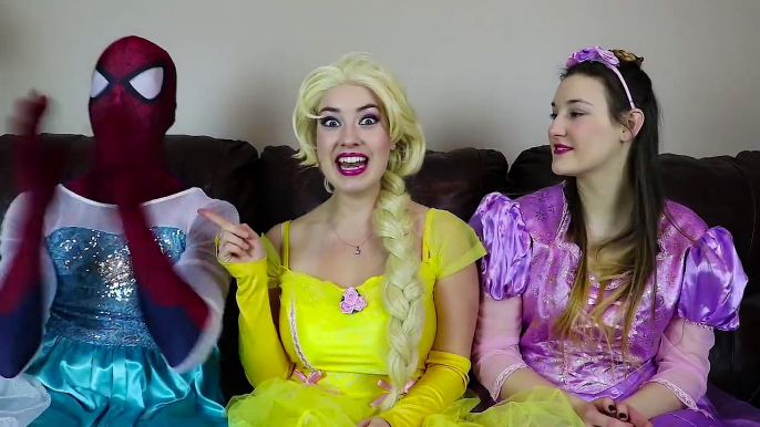 Frozen Elsa CLOTHES SWAP CHALLENGE w_ Spiderman Belle Rapunzel Joker Fun Superhero in real life IRL | Superheroes | Spiderman | Superman | Frozen Elsa | Joker