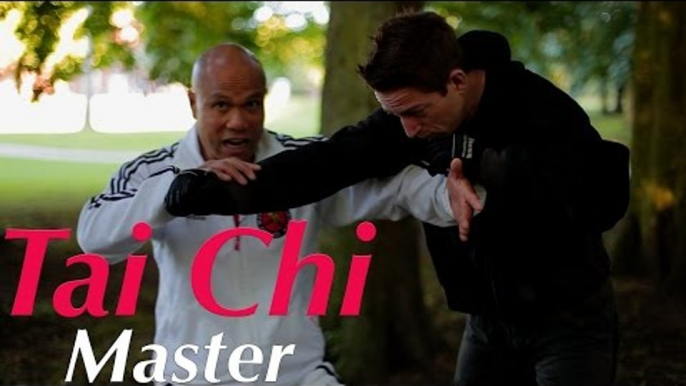 Tai Chi Chuan Master using taiji combat - Lesson 6 attack to the chest and push