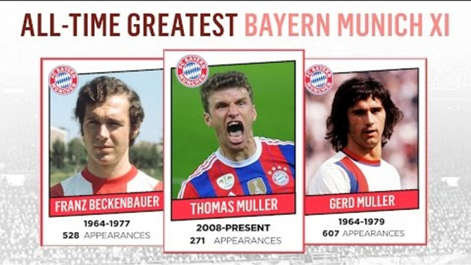 All-Time Greatest Bayern Munich XI | Müller, Beckenbauer, Robben!