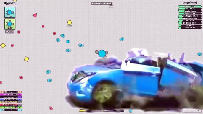 BEST TANK FOR HIGH SCORE IN DIEP.IO! Immortal Arena Closer vs Fighter ( Diepio Epic Moments)