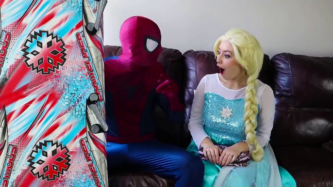 Frozen Elsa FROSTBITE w_ Spiderman Belle Maleficent Joker Challenge Toys Fun Superhero in real life | Superheroes | Spiderman | Superman | Frozen Elsa | Joker