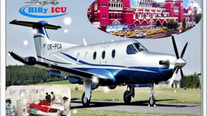 Hifly ICU Air Ambulance Services in Kolkata on People Demand