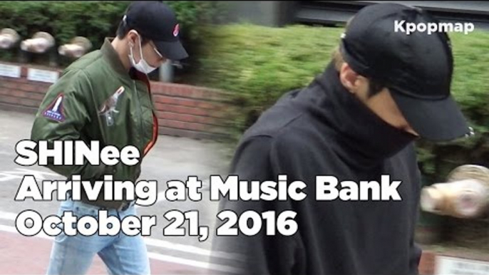 161021 SHINee (샤이니) arriving at Music Bank @Kpopmap