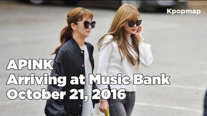 161021 APink (에이핑크) arriving at Music Bank @Kpopmap