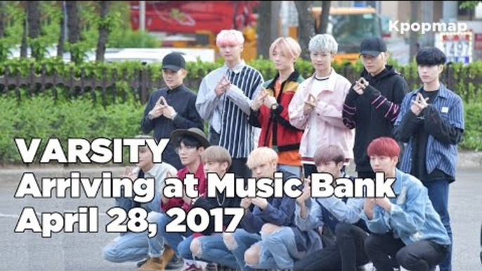 170428 VARSITY (바시티) arriving at Music Bank @Kpopmap