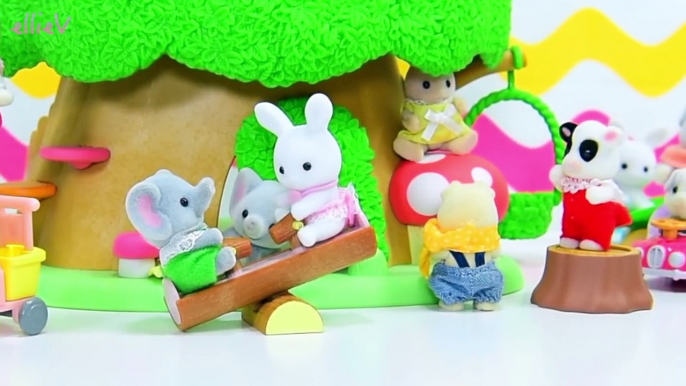 Sylvanian Families Calico Critters Ice Cream Van Polar Bear Unboxing Setup Silly Play Toys Kids