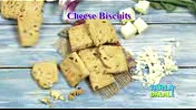 Cheese Biscuits, Kids Snack Recipe by Tarla Dalal
