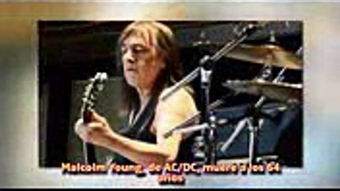 Malcolm Young, de ACDC, muere a los 64 años