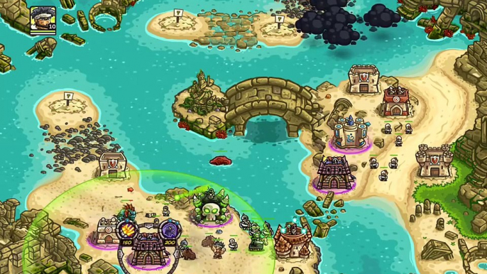 Kingdom Rush Frontiers Walkthrough Level 18 The Sunken Citadel [Normal] [3 Stars]