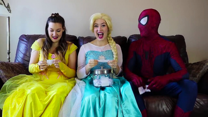 Frozen Elsa SHOPPING ADDICT w_ Spiderman Catwoman Belle Challenge Fun Superhero in real life IRL | Superheroes | Spiderman | Superman | Frozen Elsa | Joker